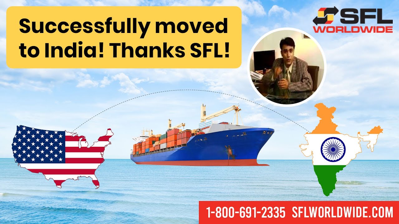 Successfully moved to India! Thanks SFL!