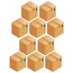 10 Large boxes