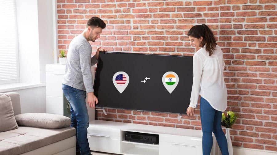 Shipping Tv Usa To India