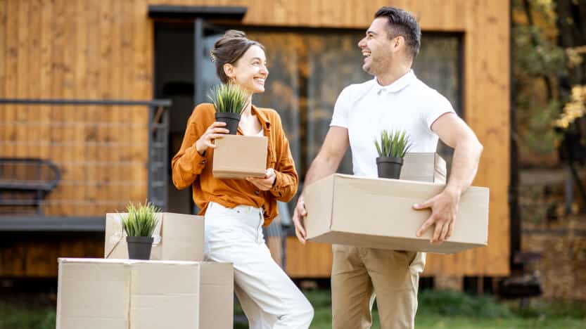 Young Couple Relocating